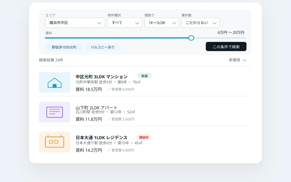 受託開発 マッチングシステムのイメージ
